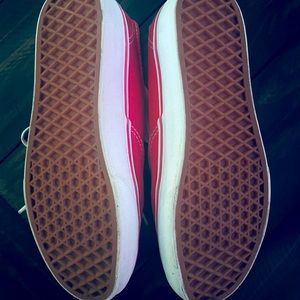 Women’s Vans in red